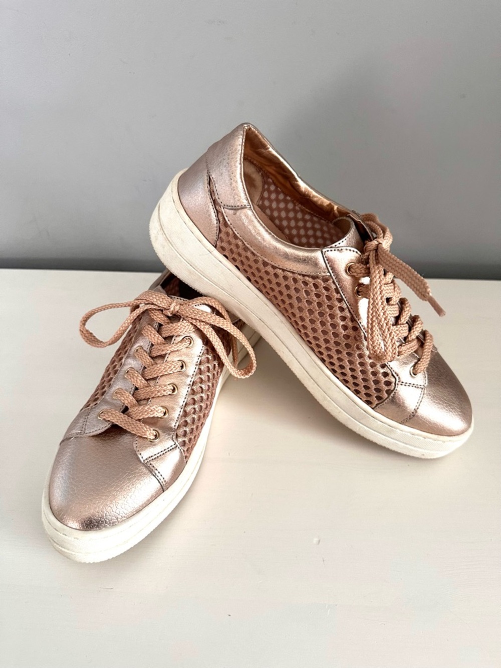 Steve Madden - Neon, Women’s Sneakers, Metallic, Pink, Platform, Leather, 8.5,